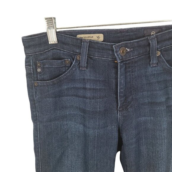 AG Adriano Goldscmied Women's Dark  wash jeans size 27 R - Picture 5 of 12